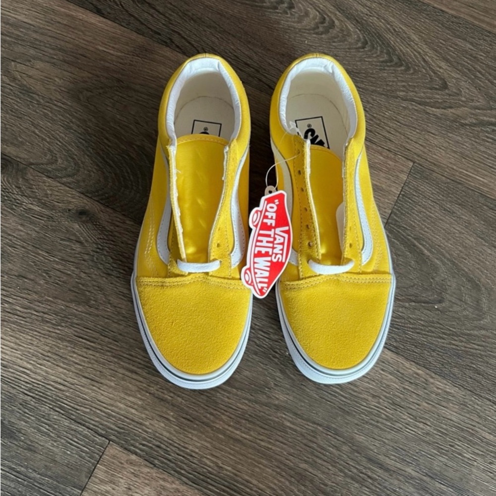 Vans Yellow Canvas Sneakers Low-Top Skate Style